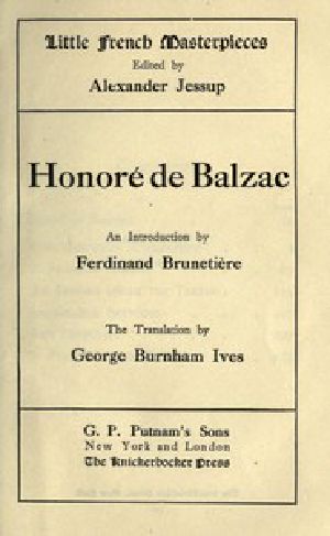 [Gutenberg 51820] • Honoré de Balzac